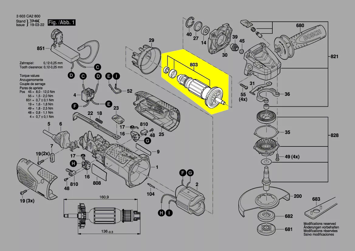 Induit réf. 2 609 007 330 Bosch